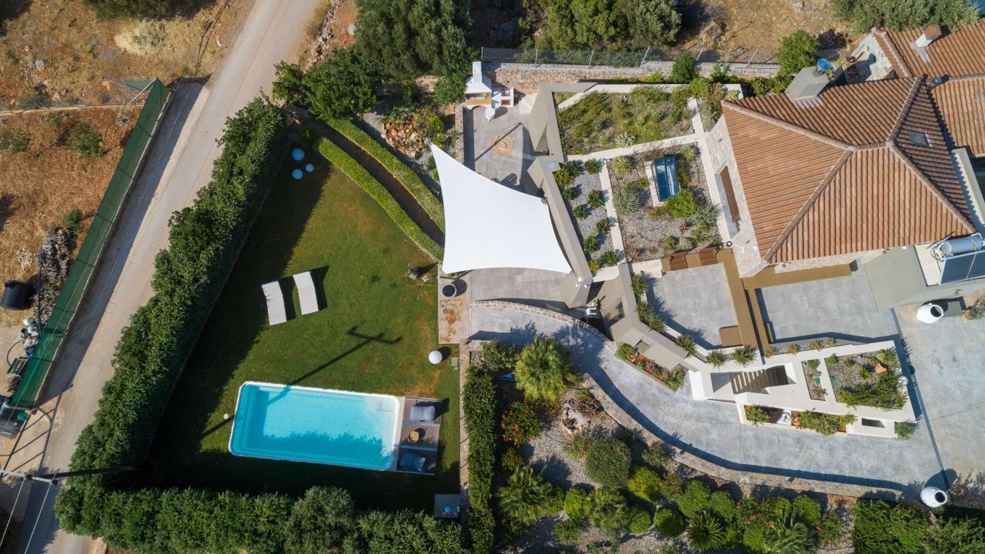 Lithari Luxury Villa With Private Pool, Your Perfect Retreat, Crete Agios Nikolaos  Bagian luar foto
